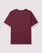Maroon Essintial Ringer Tee