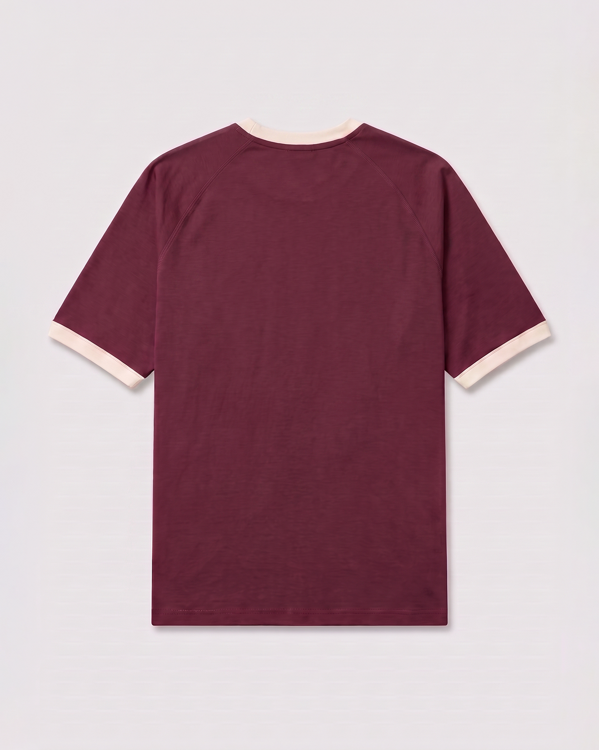 Maroon Essintial Ringer Tee