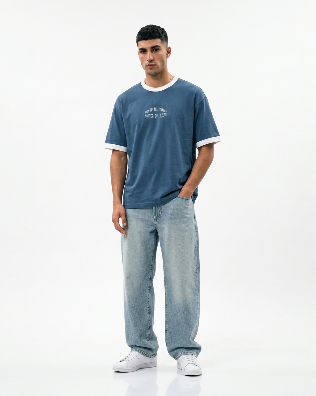 Jack Navy Ringer Tee