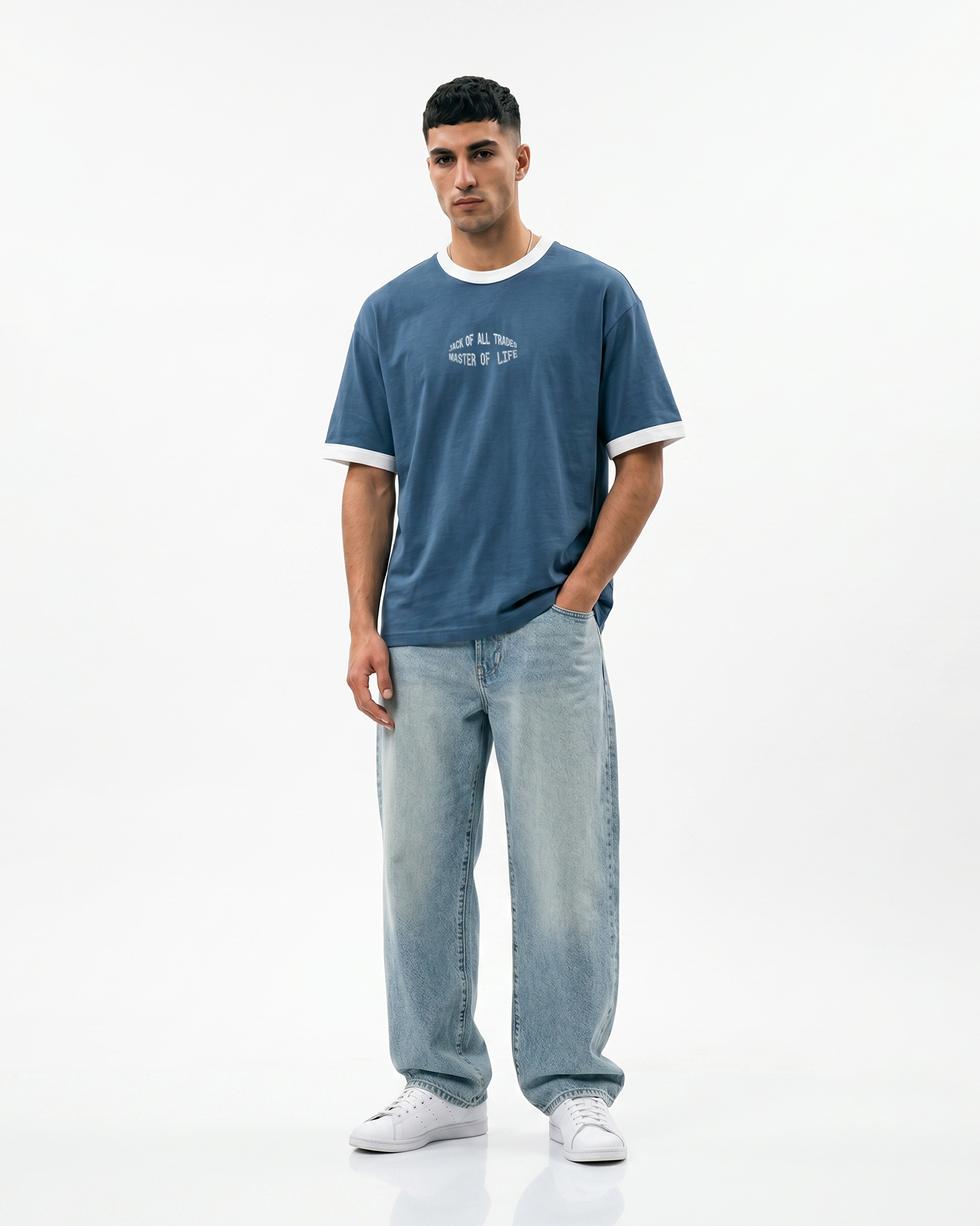 Jack Navy Ringer Tee