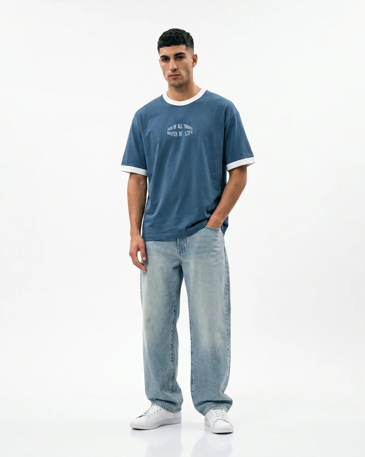 Jack Navy Ringer Tee